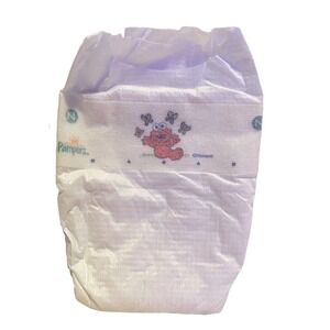 Vintage 90s Pampers Baby Dry Sesame Street‎ Henson Diaper Newborn Elmo
